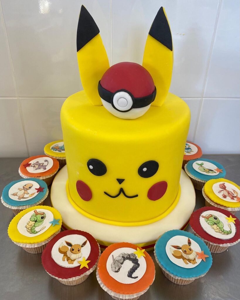 Torta di compleanno a tema Pikachu